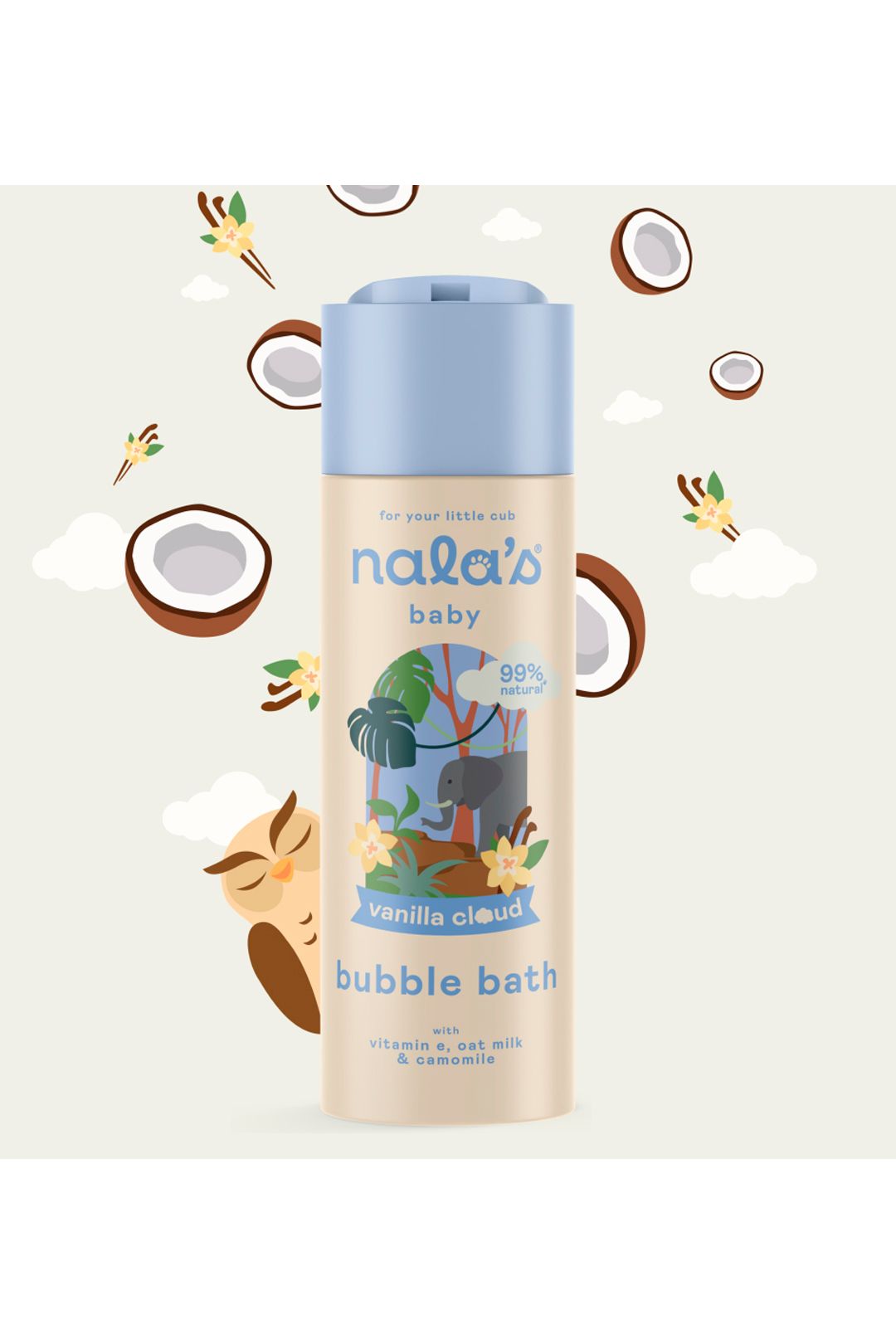 Nala's Baby Nala's Baby Bubble Bath Vanilla Cloud 200ml