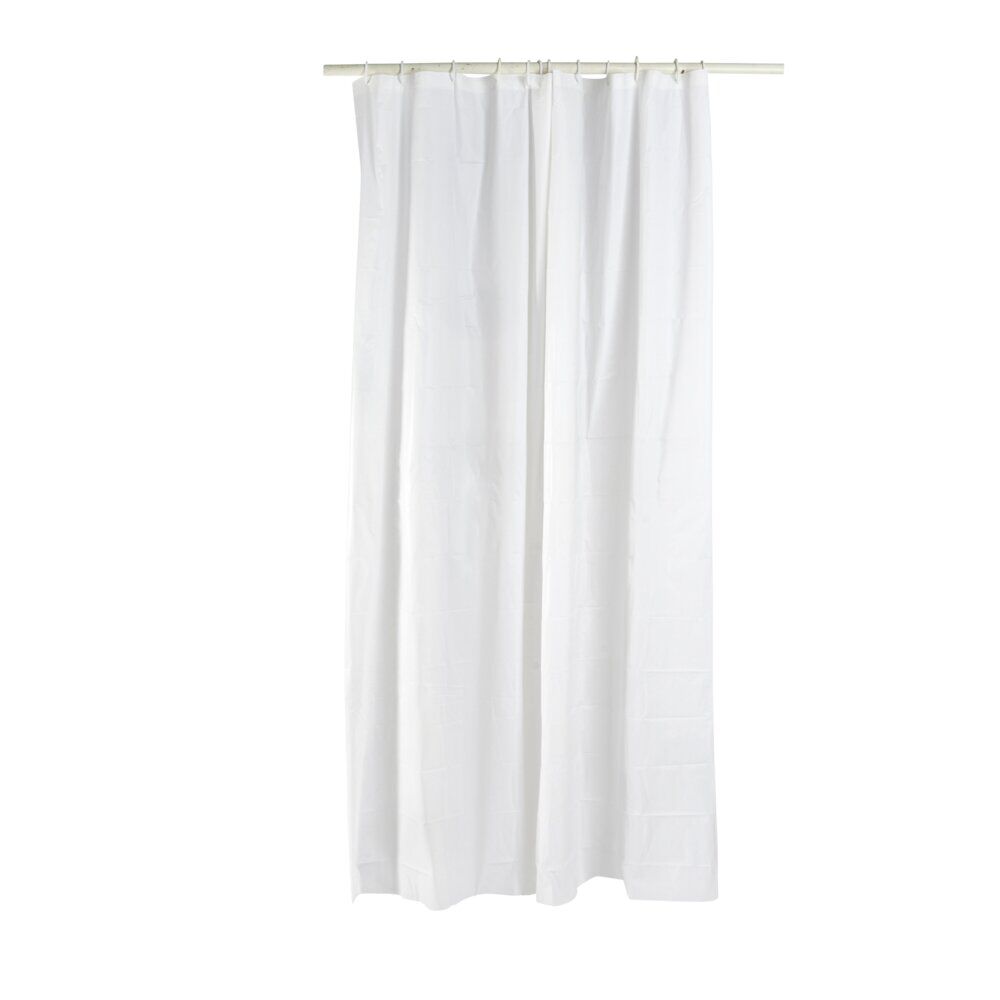 Rideau de douche blanc vinyle 180xH200cm