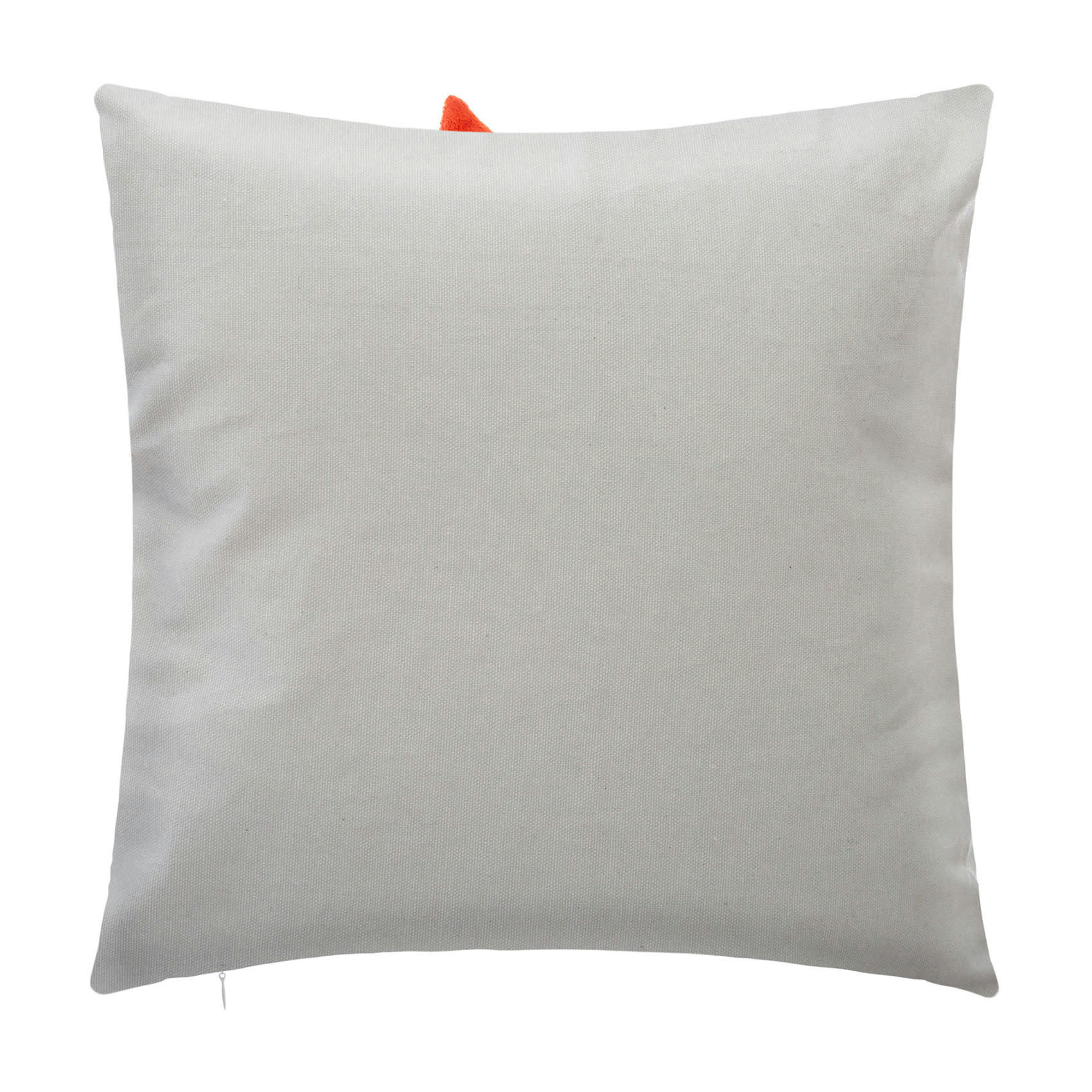 - Coussin déhoussable renard enfant en coton ivoire 40x40cm