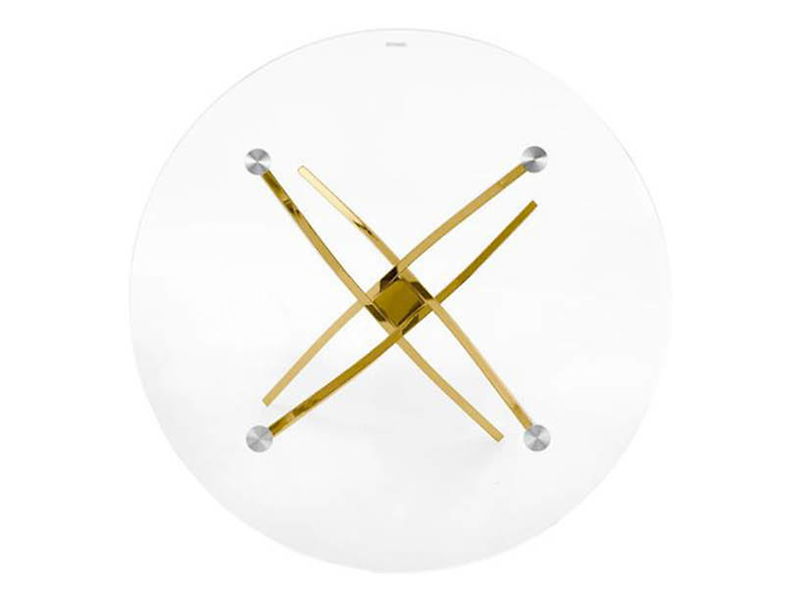 Stół okrągły Raymond 100 cm szklany