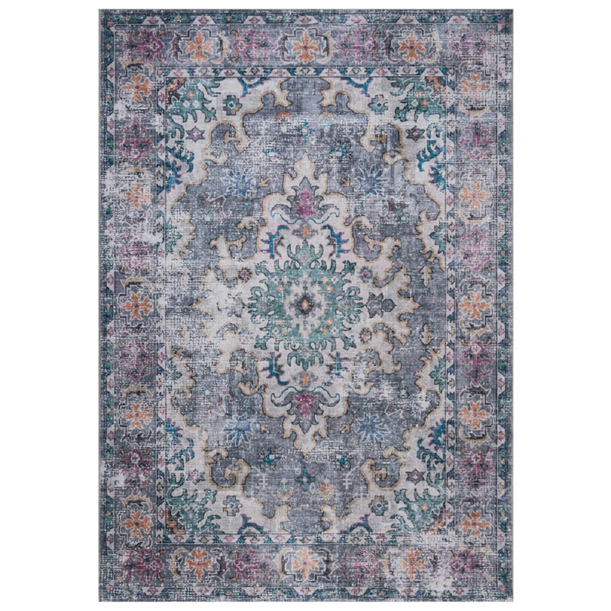 MILY - Tapis intérieur extérieur en Polyester Bleu 200x290 cm