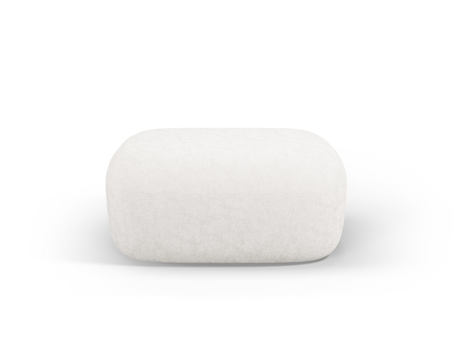 Micadoni Poef Jenny chenille, lichtbeige - 88x90x40cm