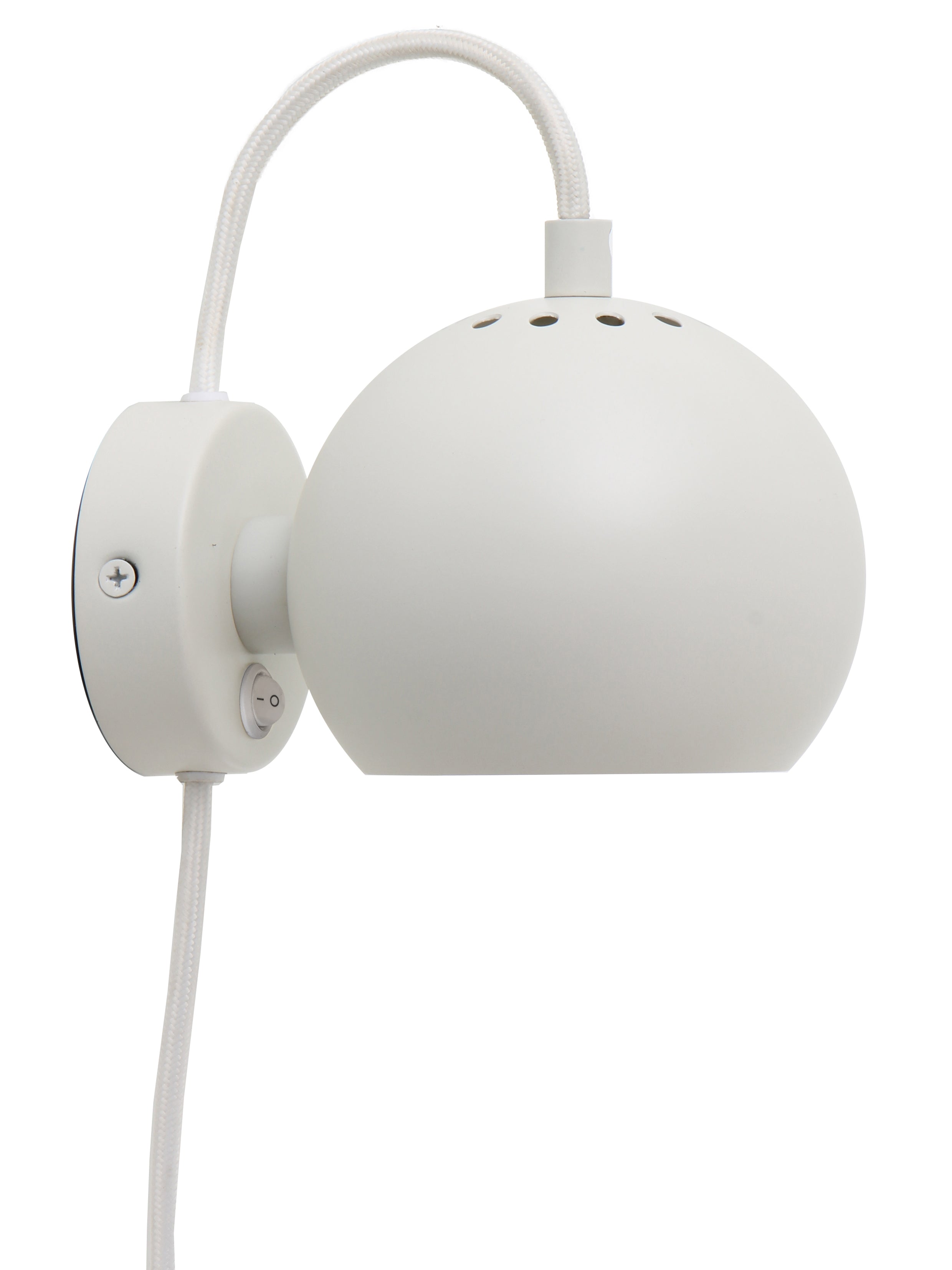 Frandsen wandlamp Ball - wit - 16x12x10cm