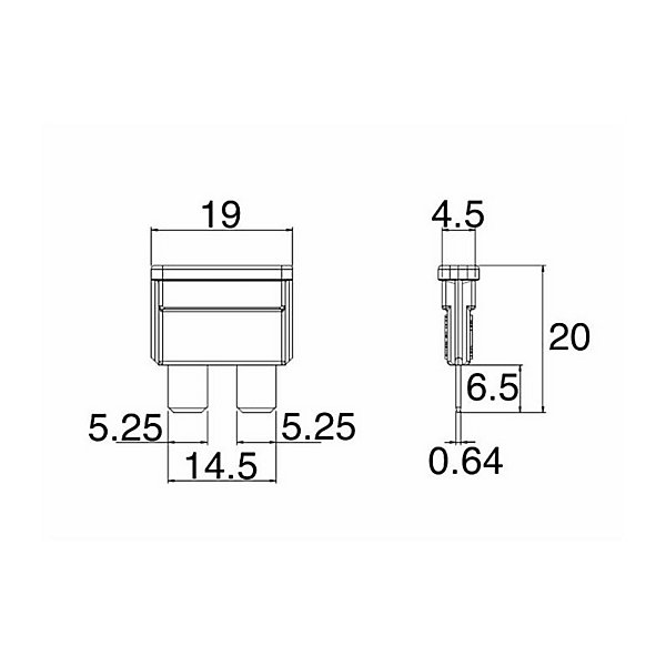 Assortiment de 10 mini-fusibles à lamelle enfichables