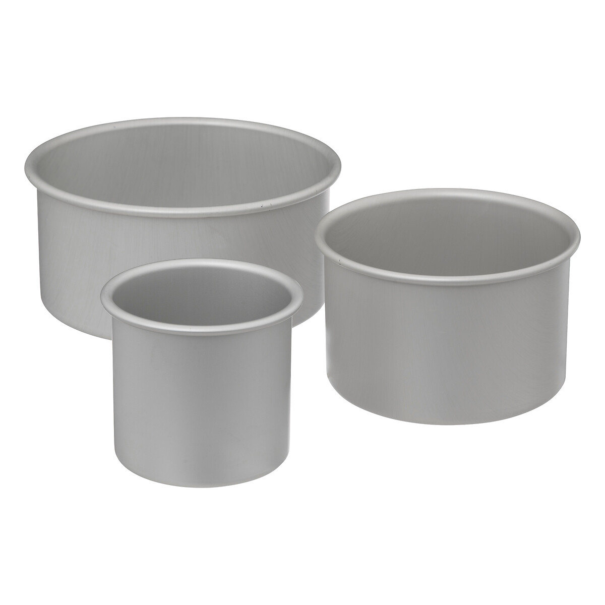 Conjunto de 3 formas borda alta em alumínio