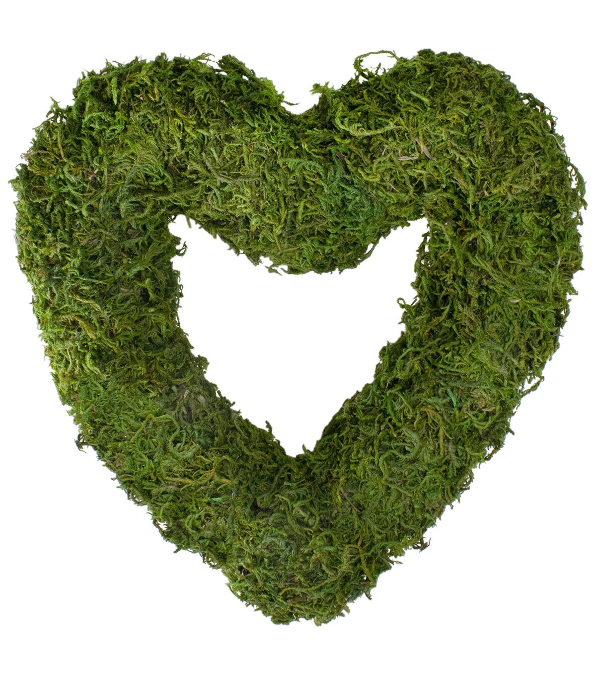 Northlight Reindeer Moss Heart Twig Artificial Wreath Green 13.5-Inch