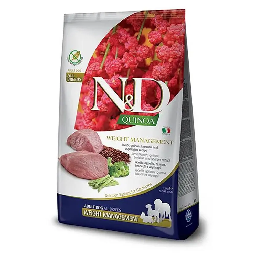 Farmina ND Quinoa Weight Management Lamb Med&Max Dog Food 7kg