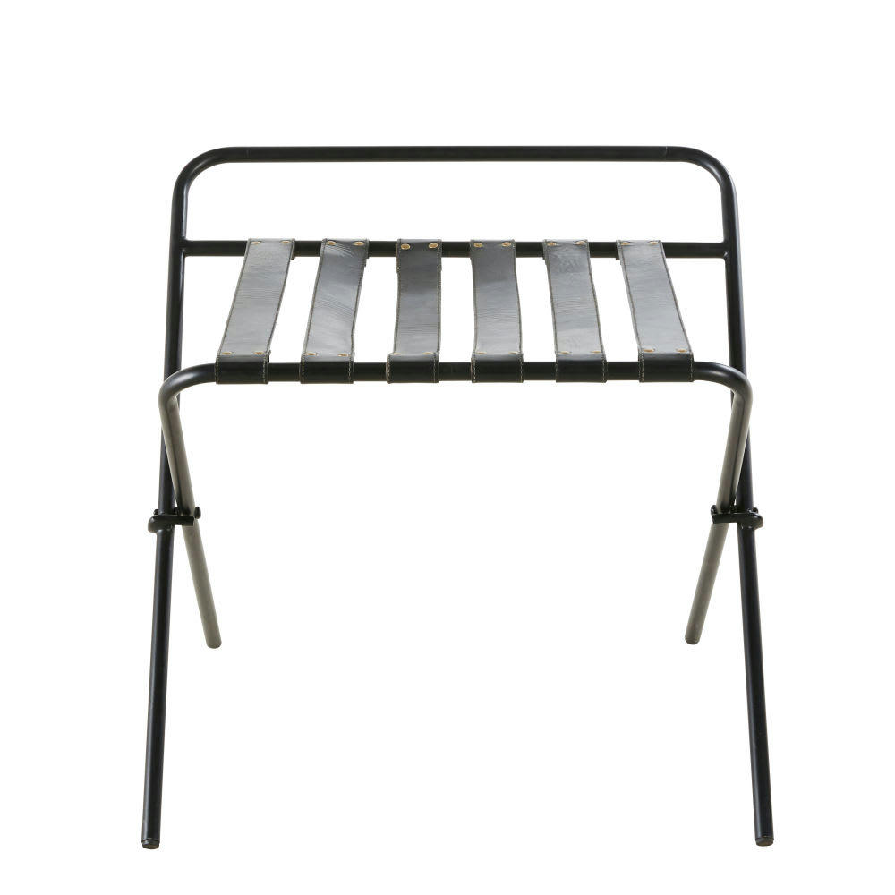 Joe Business - Porte-bagage professionnel en métal et cuir noirs