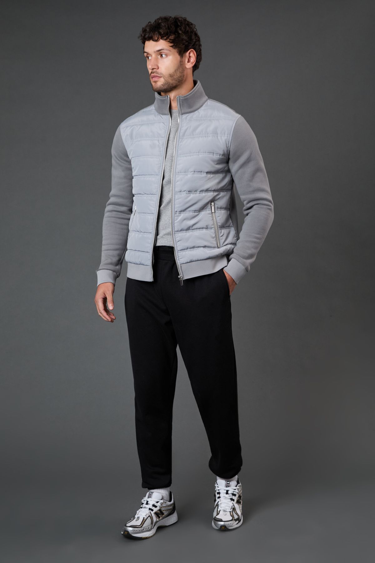 Burton Grey Hybrid Padded Jacket