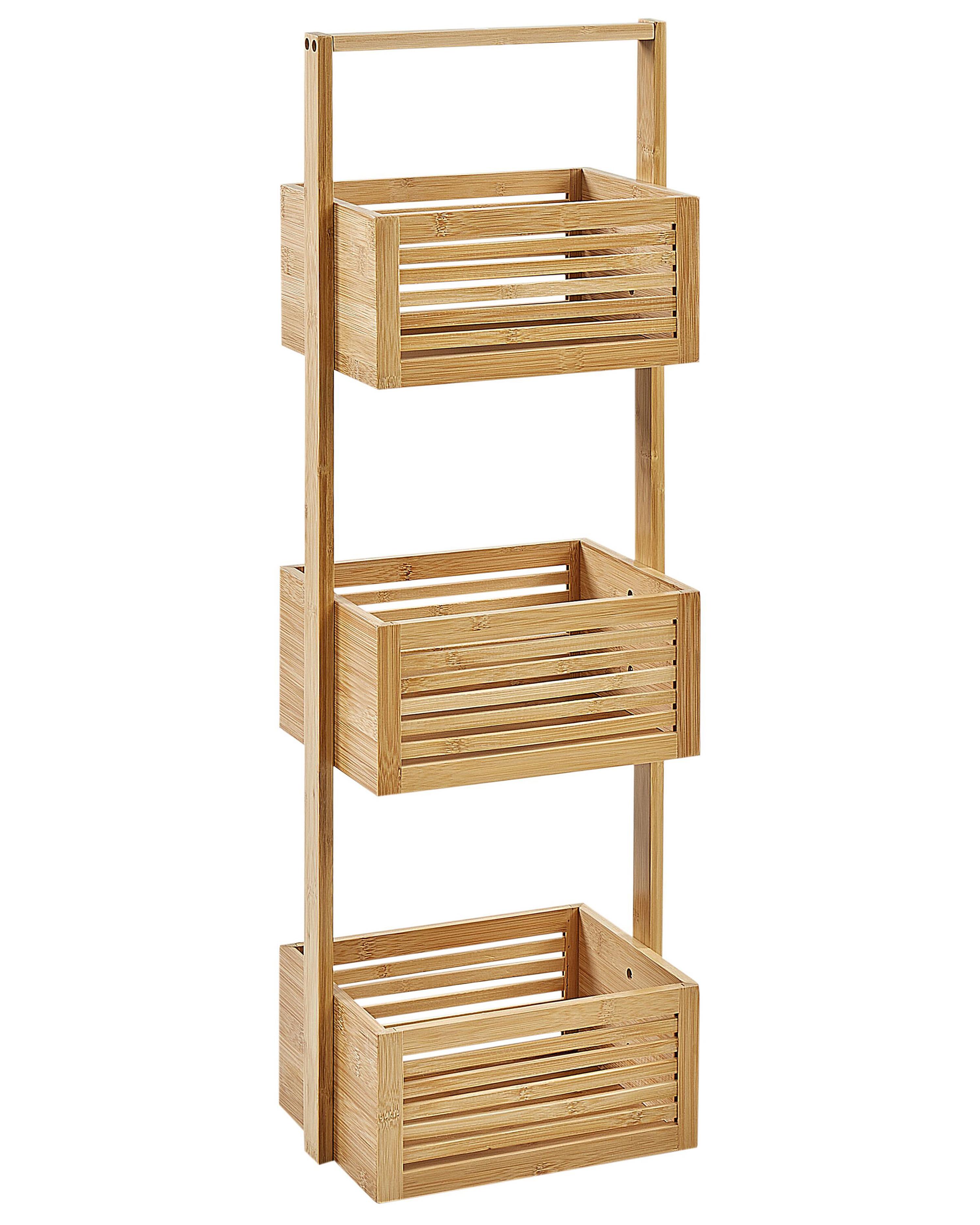 Shelving Unit WAVERLY Bamboo Light Brown