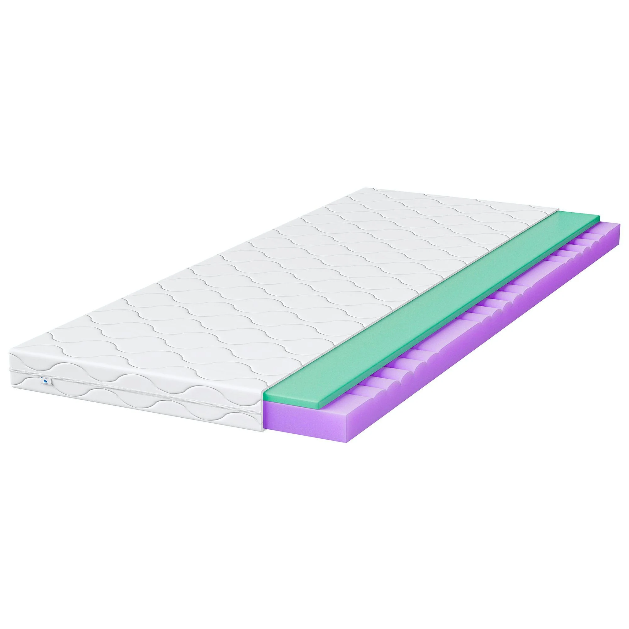 Materac piankowy 80x200 ADDISON 15 cm, dwustronny H2/H3, pokrowiec Comfort