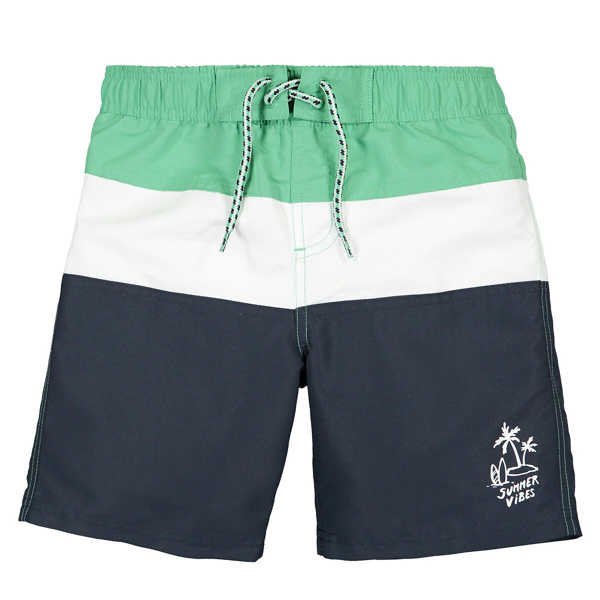 Short de bain à rayures 3-12 ans