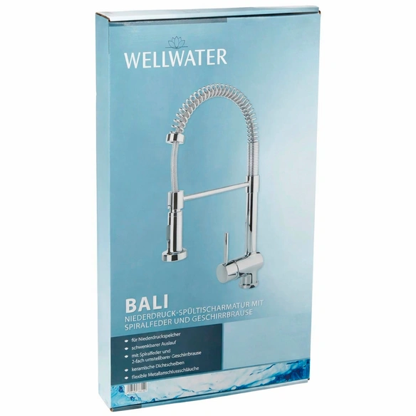 Spültischarmatur »BALI«, Messing, glänzend, ⅜