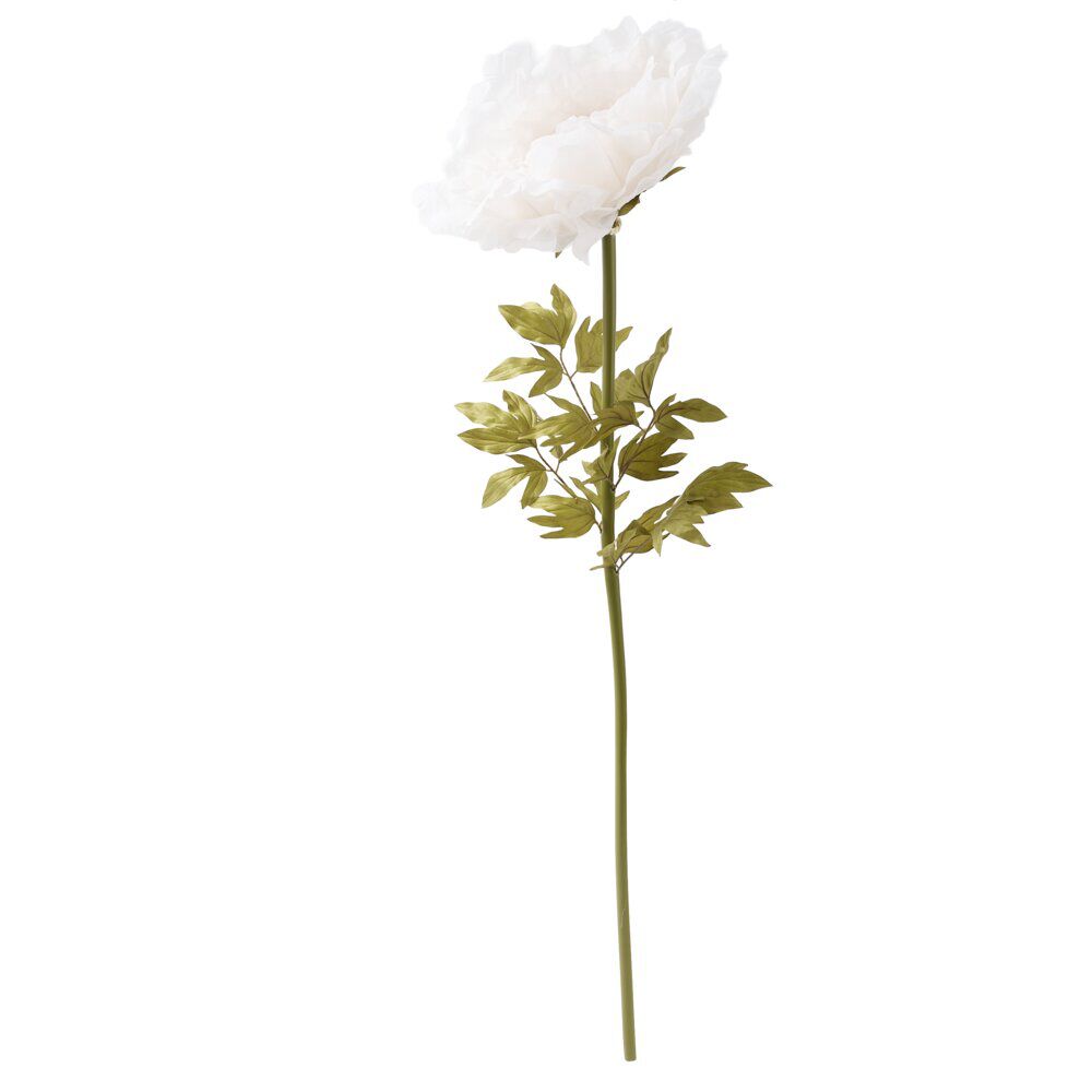 Fleur artificielle pivoine blanche XXL 1 tige Ø58xH170cm