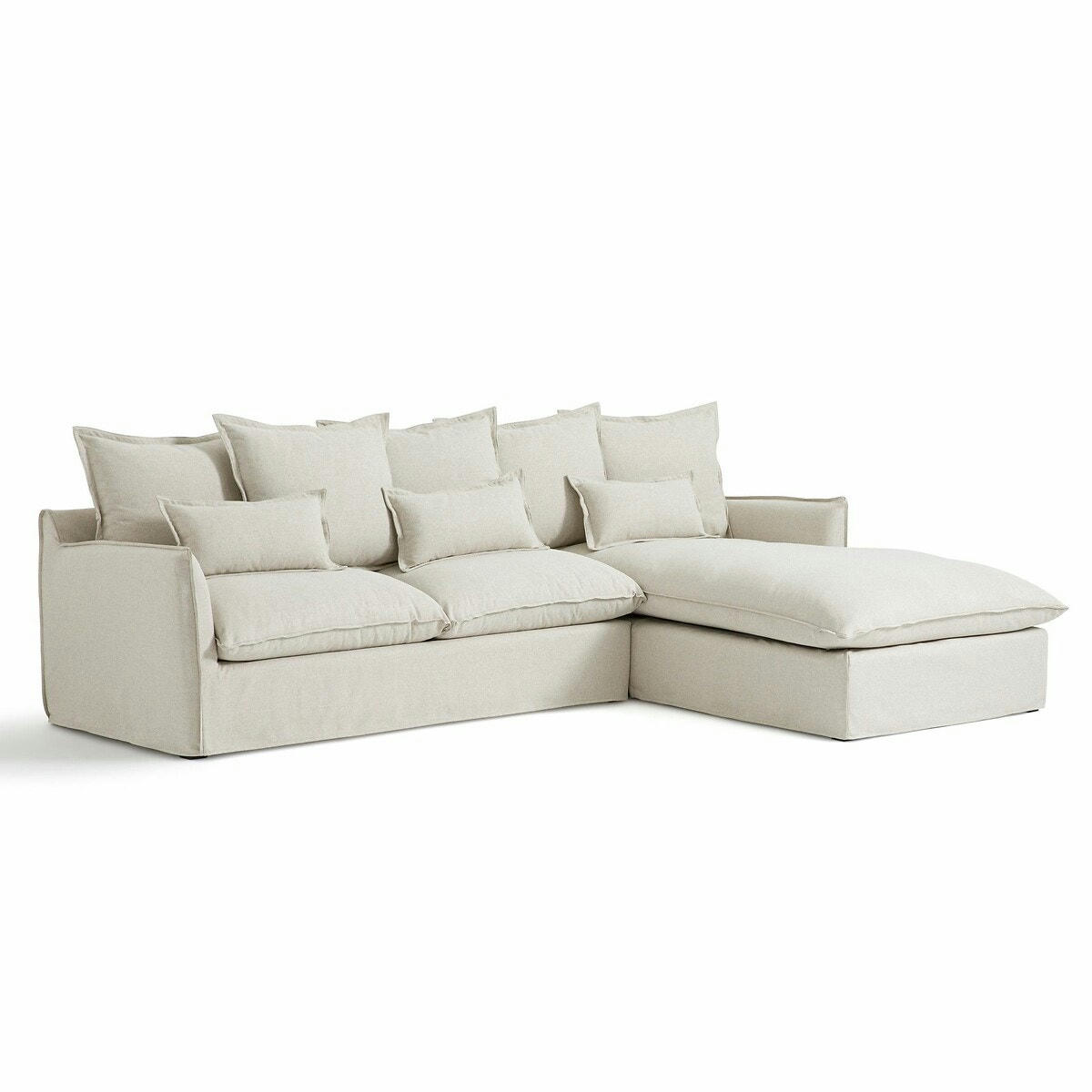 Housse de canapé d'angle droit polyester, Odna
