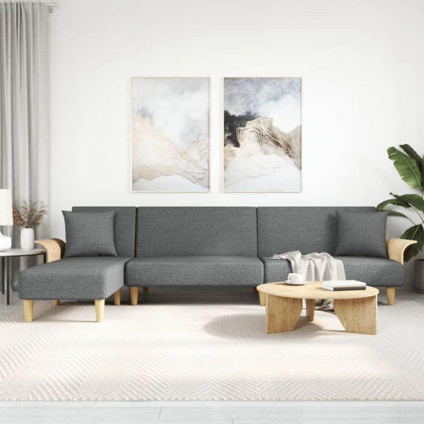 Sofa rozkładana SzaryTkanina vidaXL