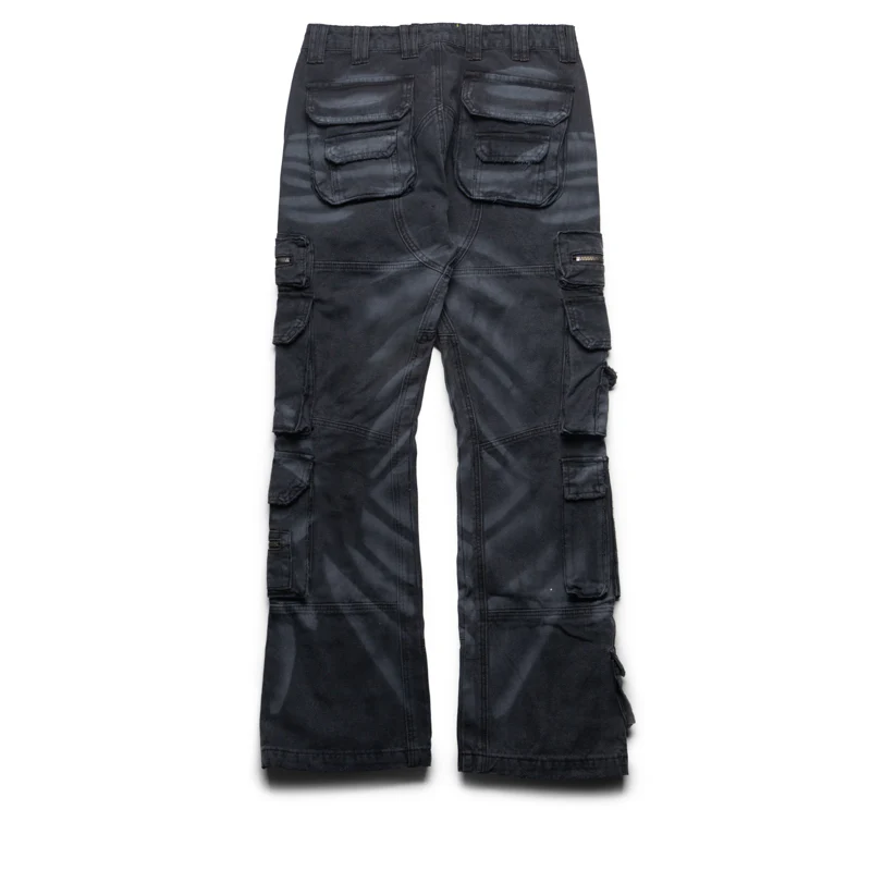 Godspeed New York Skidrow Flared Cargo Pants - Black