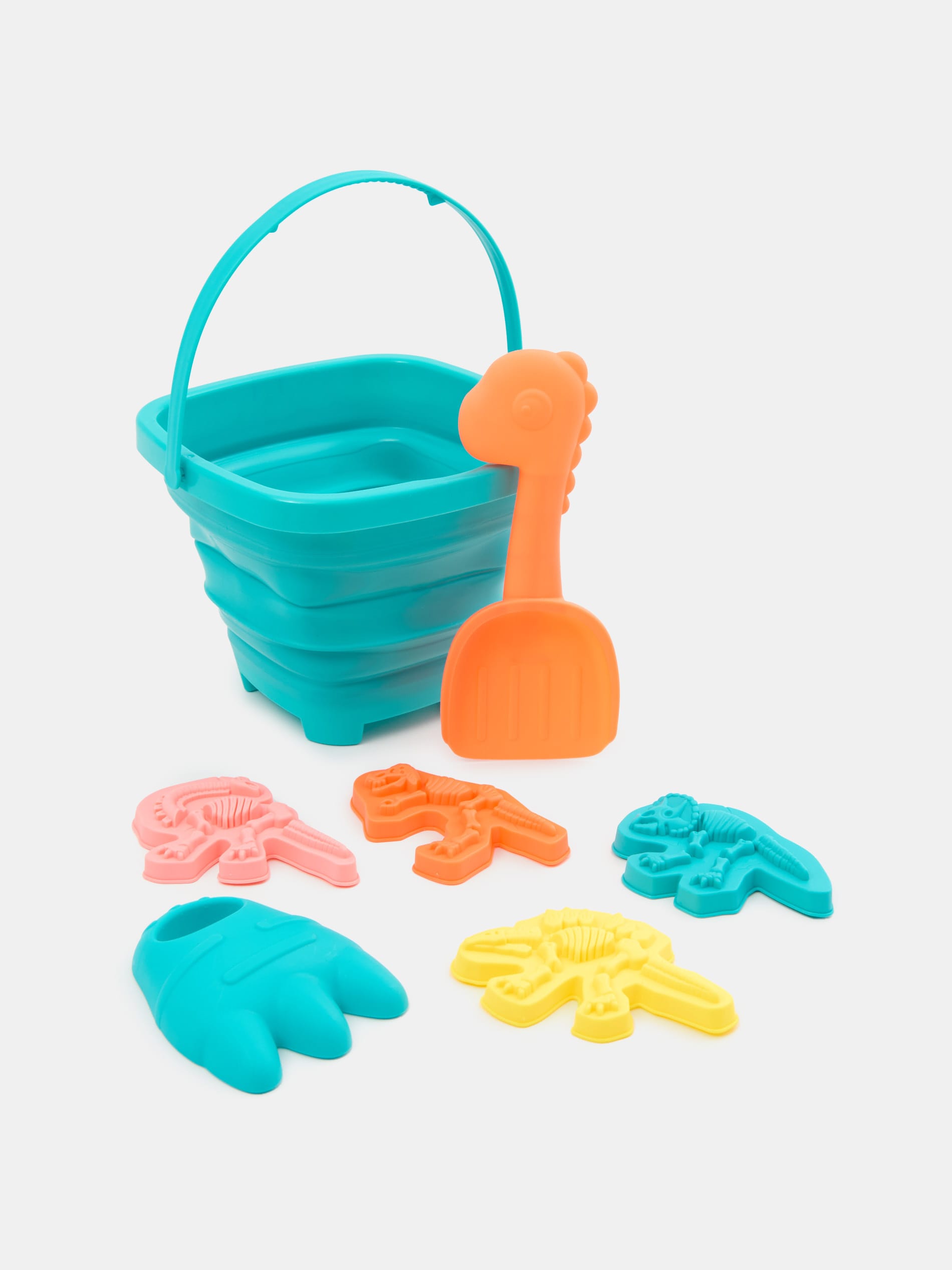 Zestaw do piasku z foremkami dinozaurów 7 pack