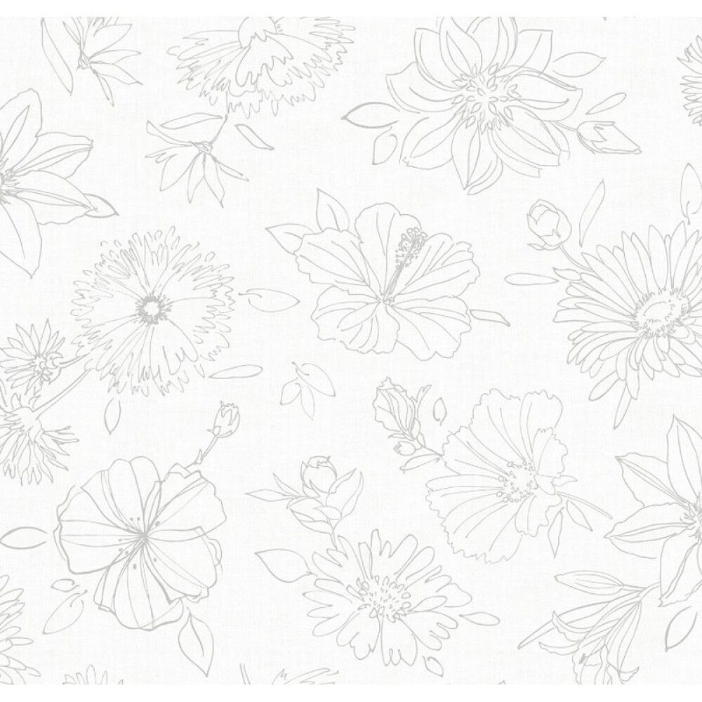 VOKSDUK D-C-FIX MANHATTAN PALMAS HVIT OVAL 150X250CM