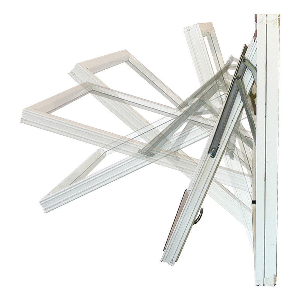 VINDU ULDAL TOPPSVING 12X12 2-GLASS HVIT