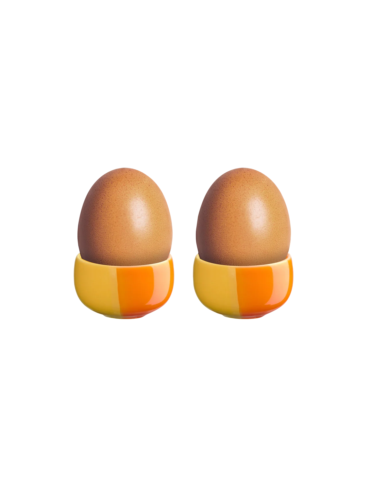 2er set eierbecher, orange smoothie