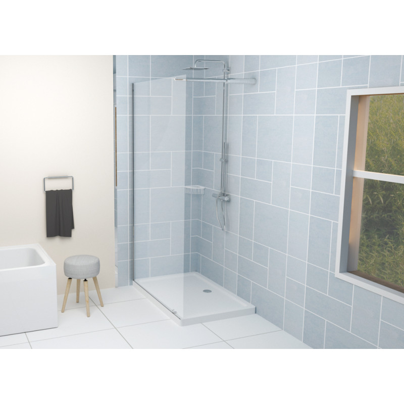 Receveur de douche Meri blanc rectangle 80 x 100 cm ONDÉE