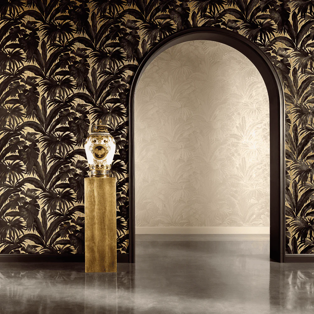 Versace Papier peint intissé GIUNGLA coloris noir