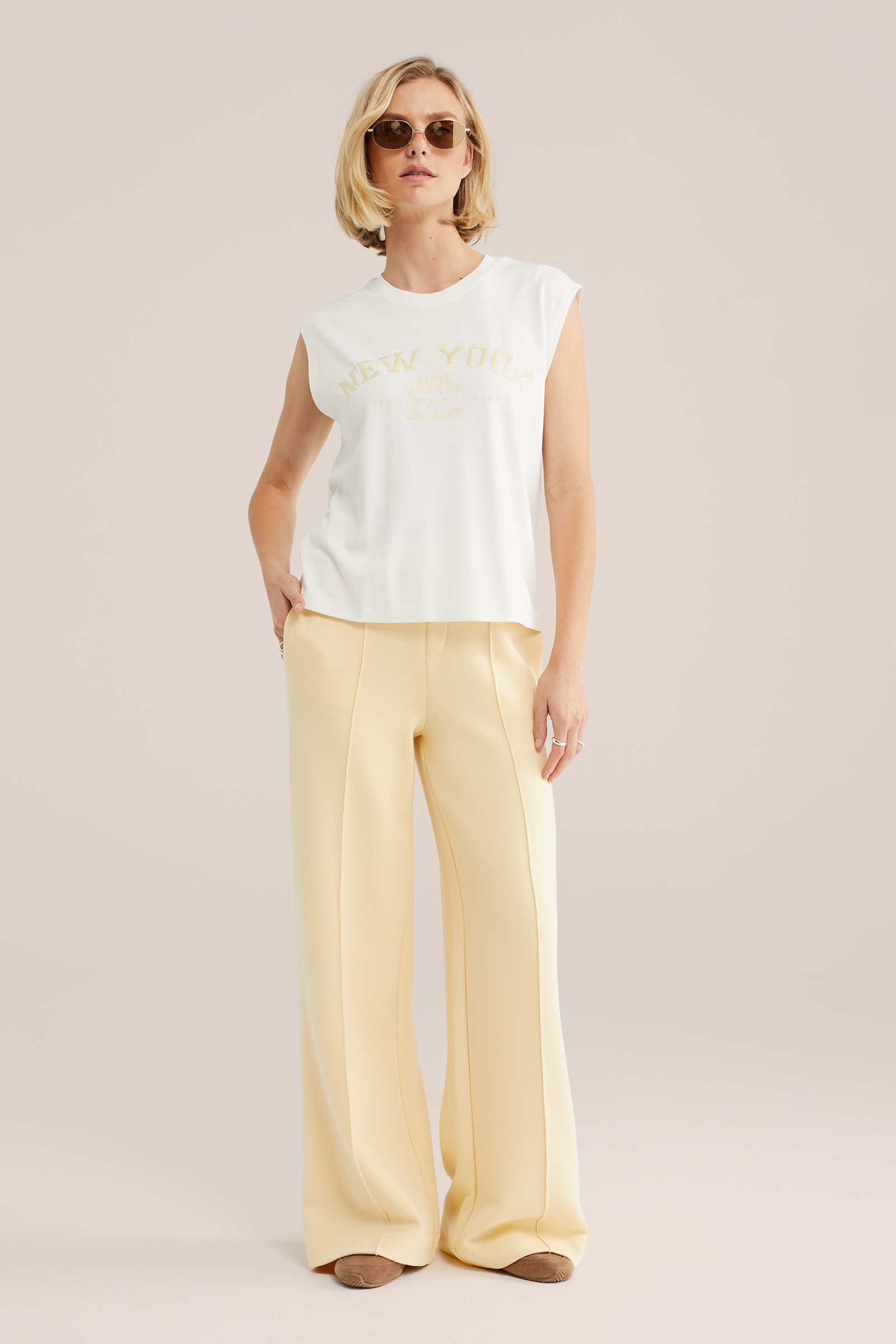 Dames shirt met embroidery