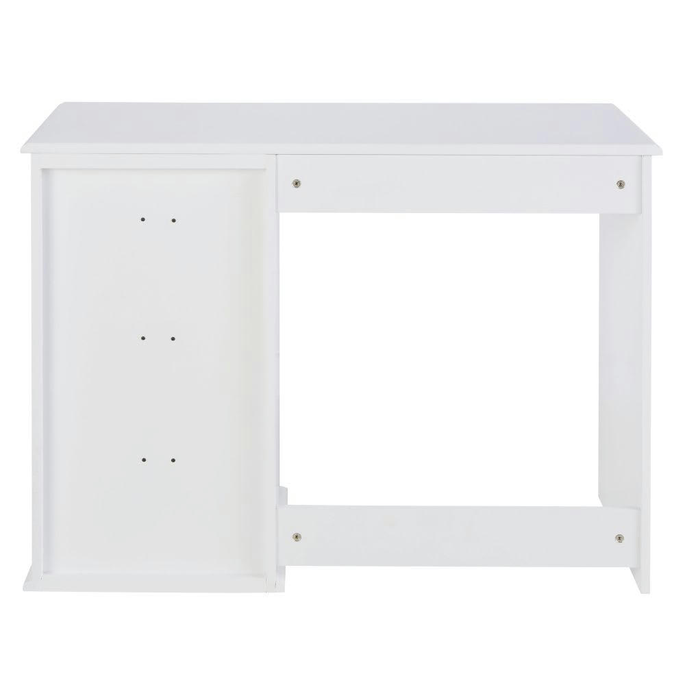 Pastel - Bureau 4 tiroirs blanc