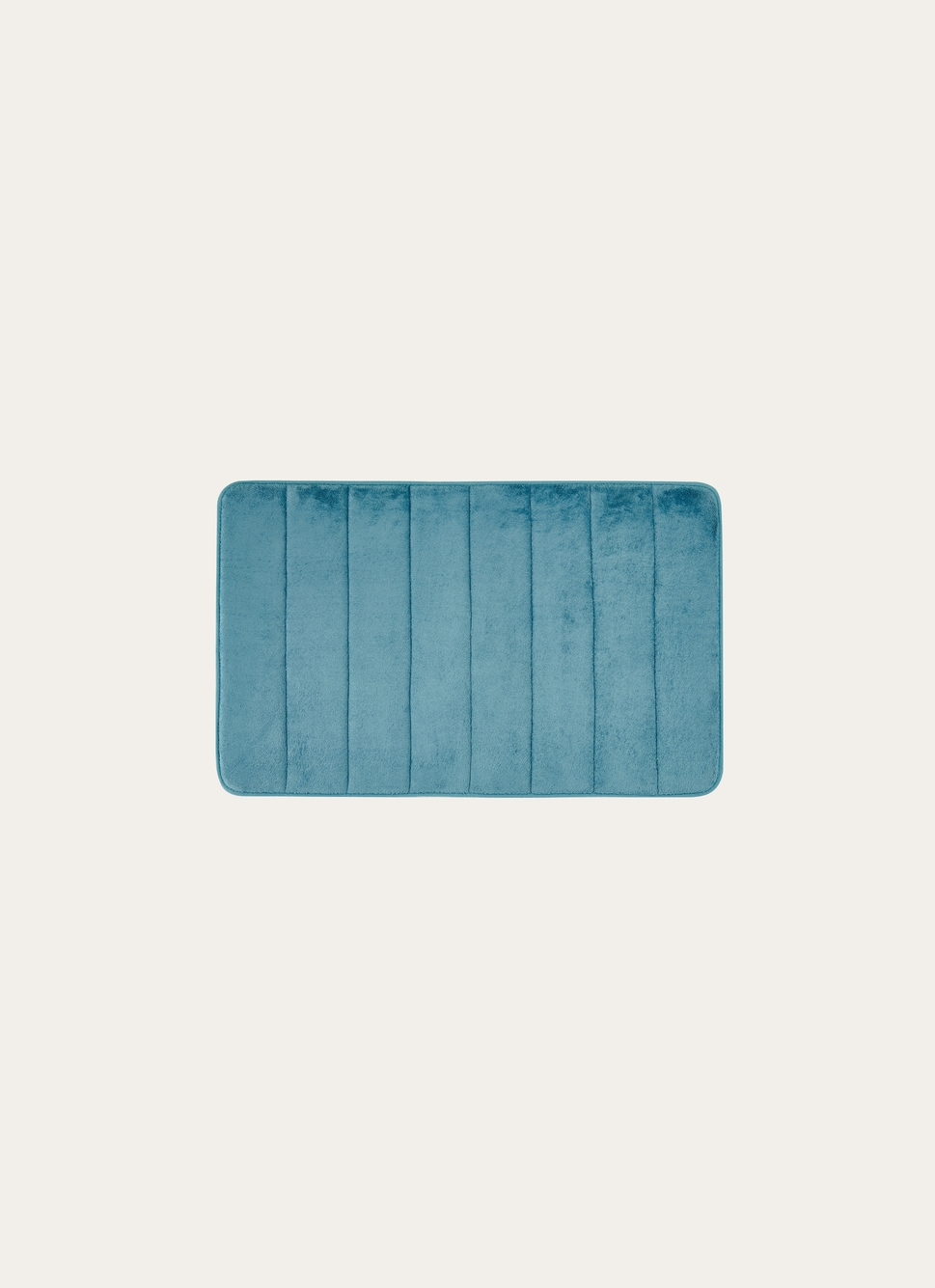 TAPIS DE BAIN UNI à MÉMOIRE DE FORME BLEU CIEL