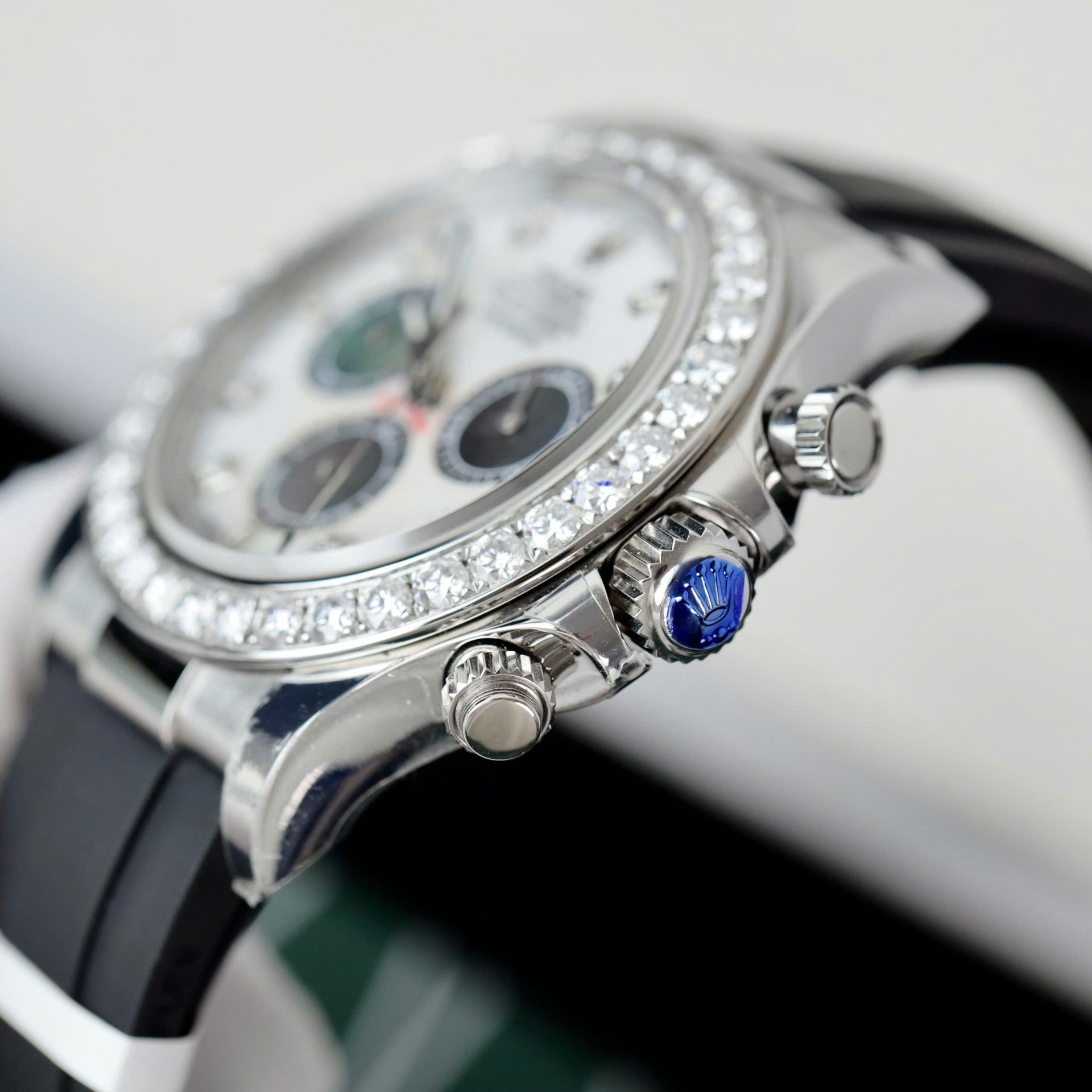 Rolex Daytona 904L Steel MOP Dial With Diamonds 40mm Oysterflex Super Clone