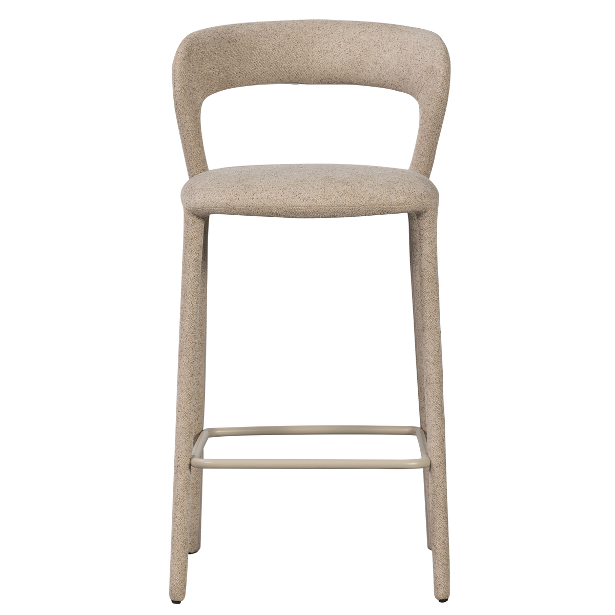WOOOD barstoel Noble - Polyester - Zand - 95x48x52