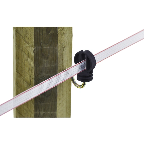 Ringisolator, für Weidezaun, Kunststoff / Eisen verzinkt