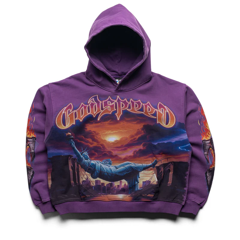 Godspeed New York Burnt Bridges Hoodie - Grape