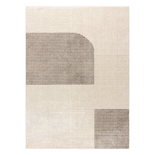 Dywan FUSION 0805 krem / beż - Geometryczny, nowoczesny, 80x150 cm