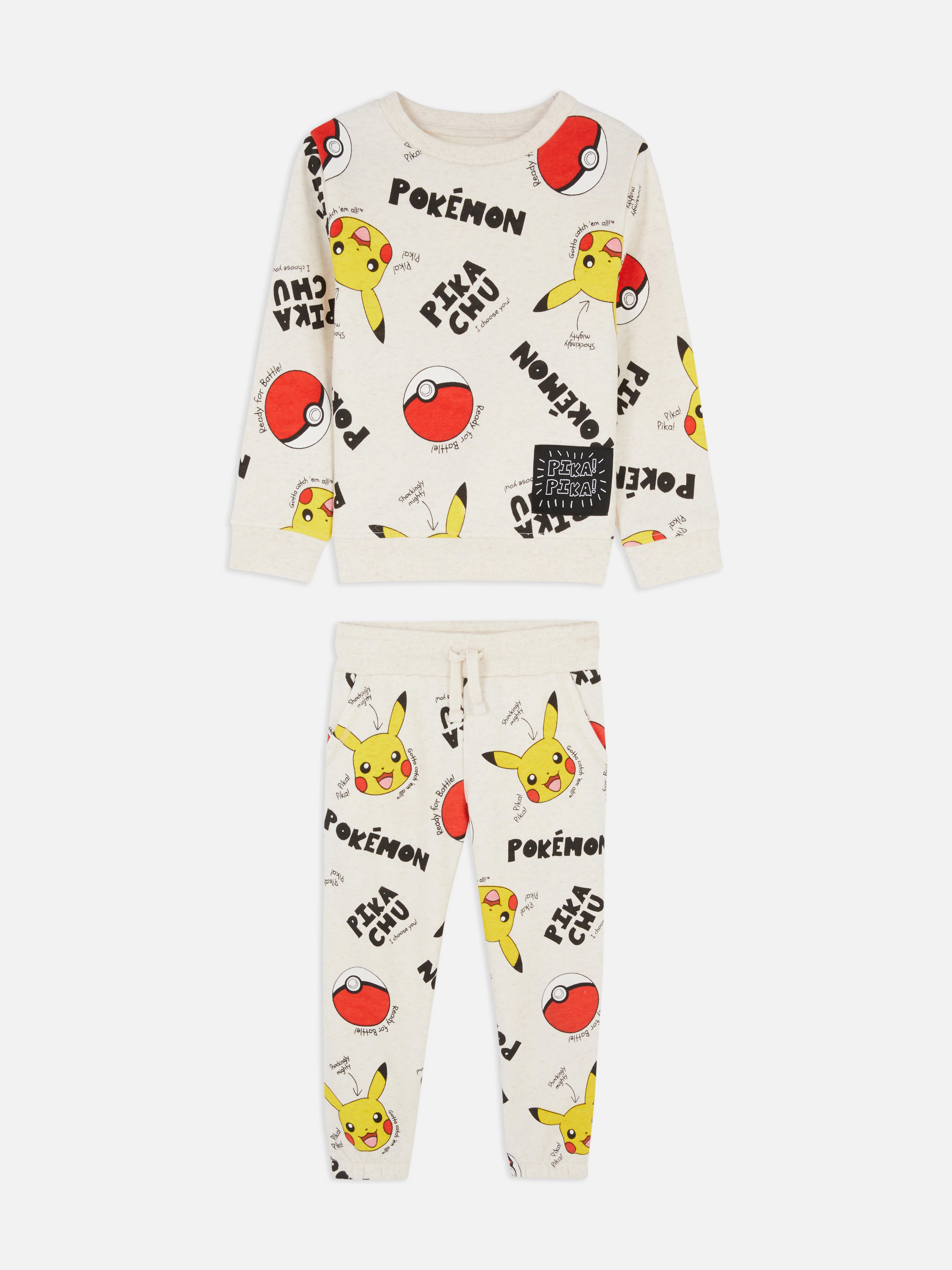 3-8yrs | Pokémon Pikachu Sweatshirt and Sweatpants Set