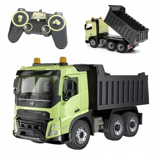 DUŻA WYWROTKA CIĘŻARÓWKA ZDALNIE STEROWANA TIR VOLVO FMX AUTO RC NA PILOTA