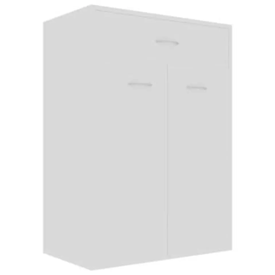 vidaXL - Schoenrek - Wit - Bewerkt hout