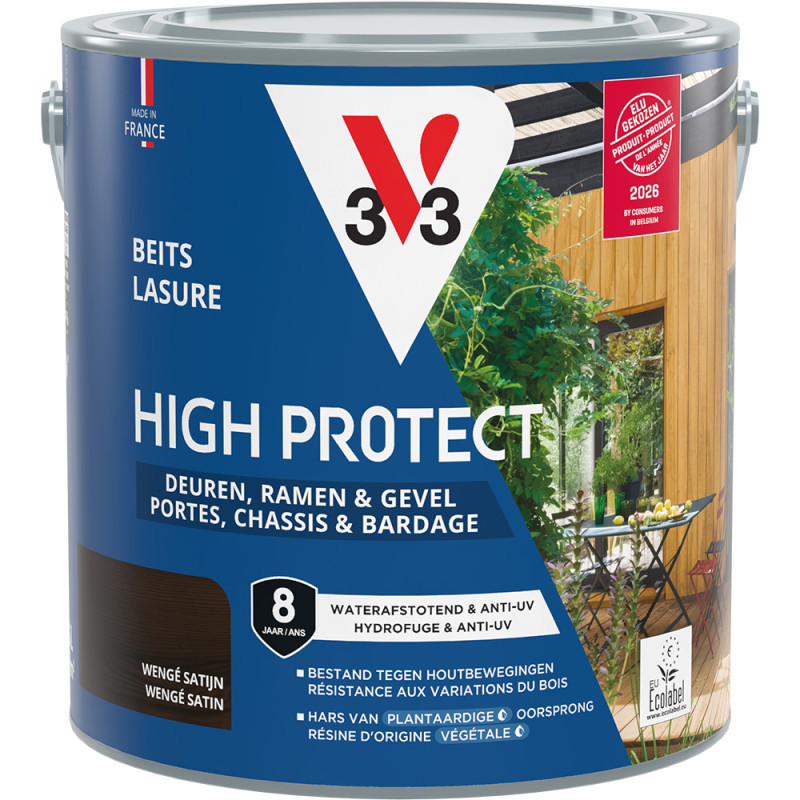 Lasure pour bois High Protect wengé 2,5 L V33