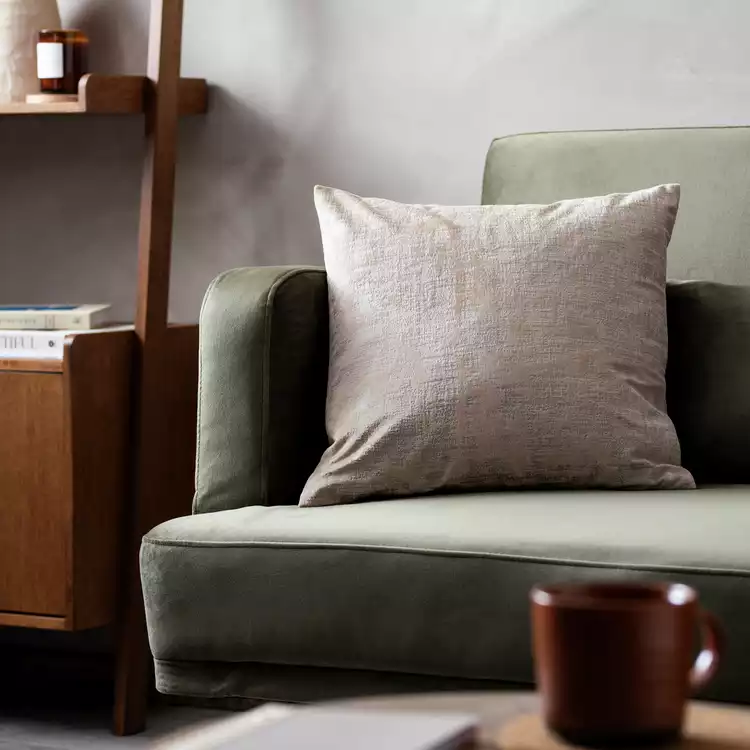 Habitat Mirage Textured Cushion - Beige - 43x43cm