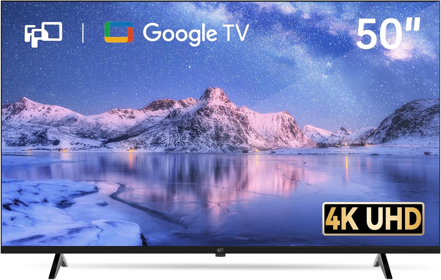 FPD 50 Inch Smart TV  4K LED Google TV with Google Play Built-in Google Cast  HDR 10  MEMC  Voice Remote  Dolby Audio  UHD Stream Live Television (CG50-C3 2024)