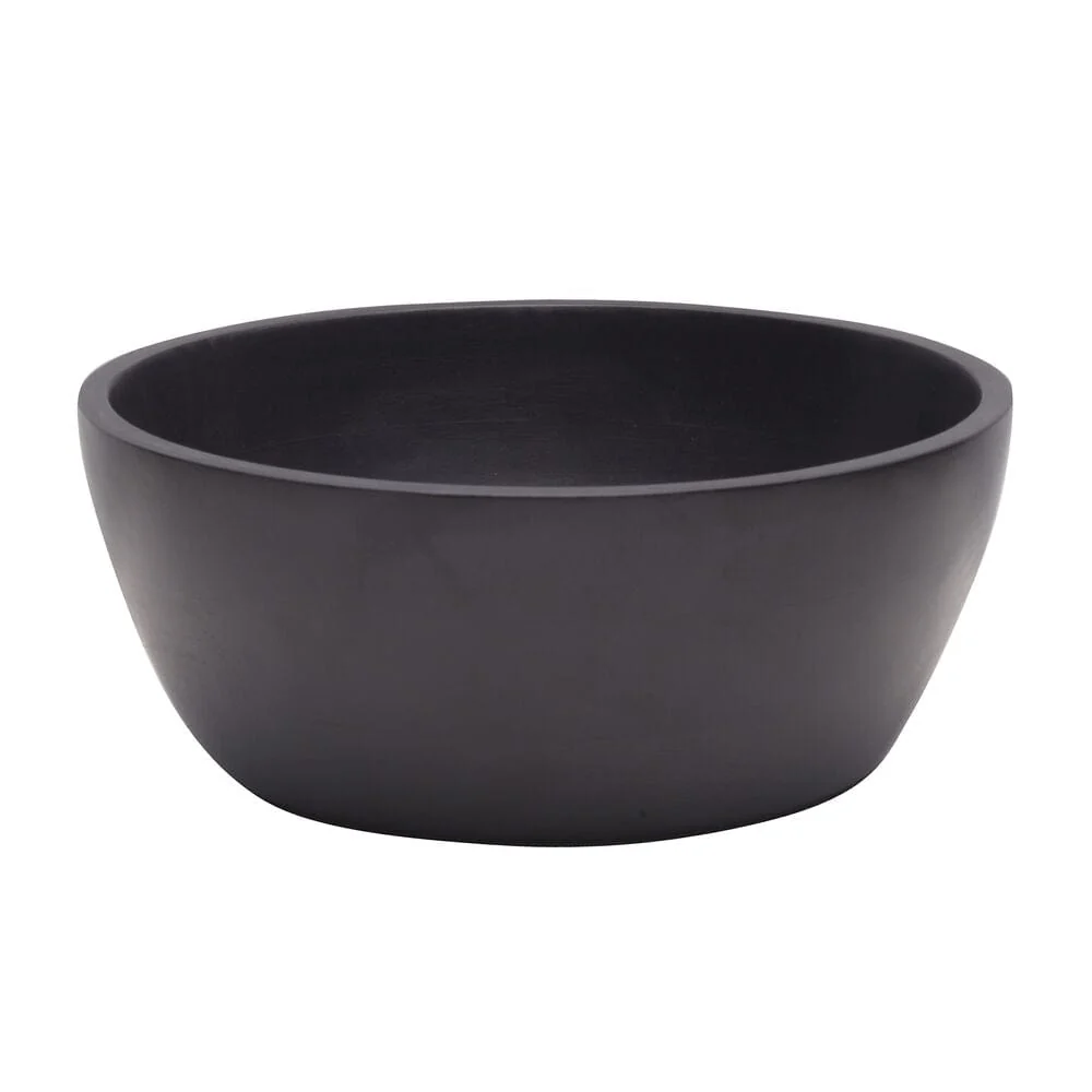 Black Mango Wood Serve Bowl