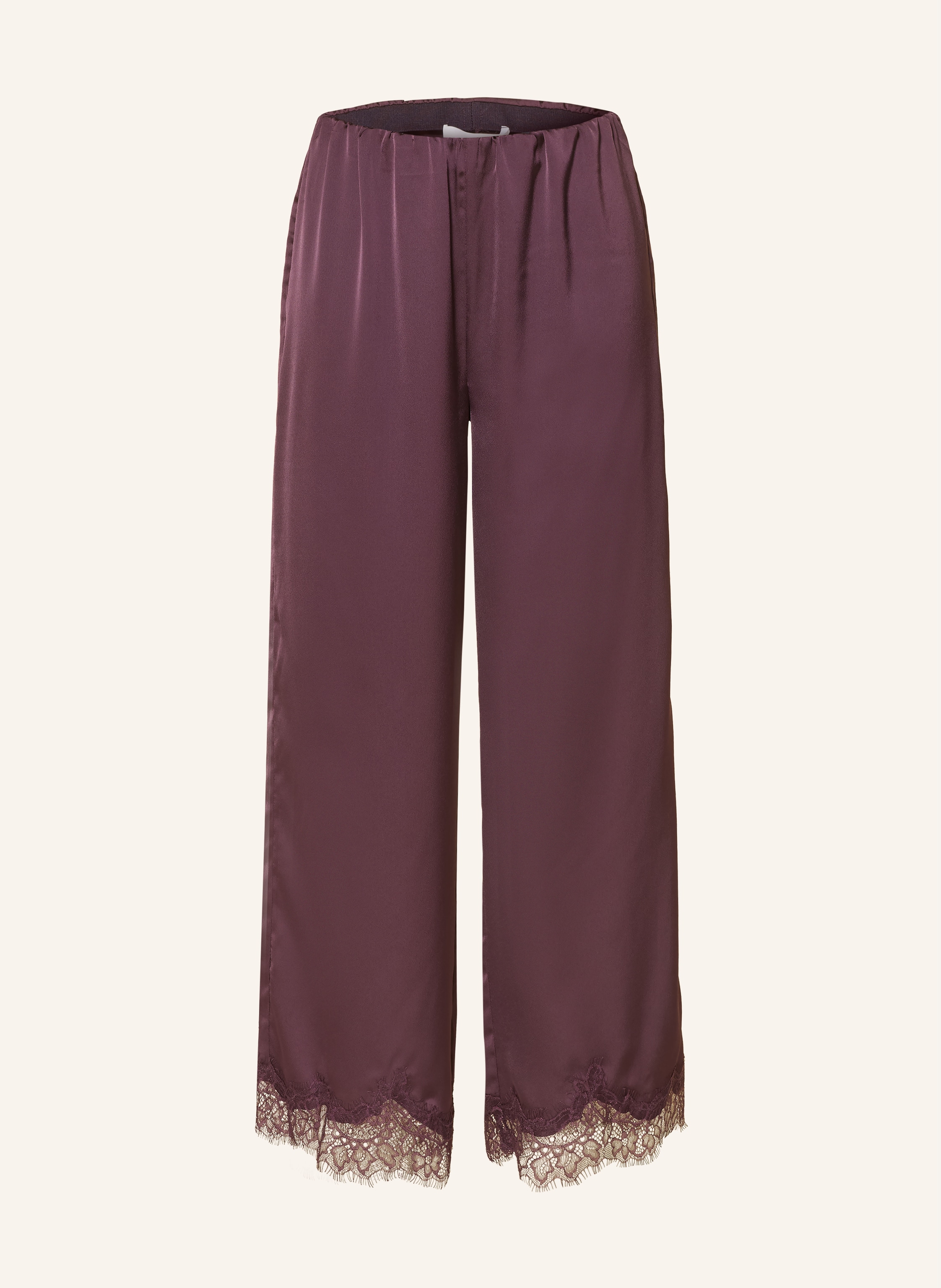 Rich & Royal Satinhose mit Spitze