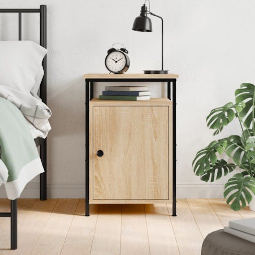 NNEVL Bedside Cabinet Sonoma Oak 40x42x60 cm Engineered Wood