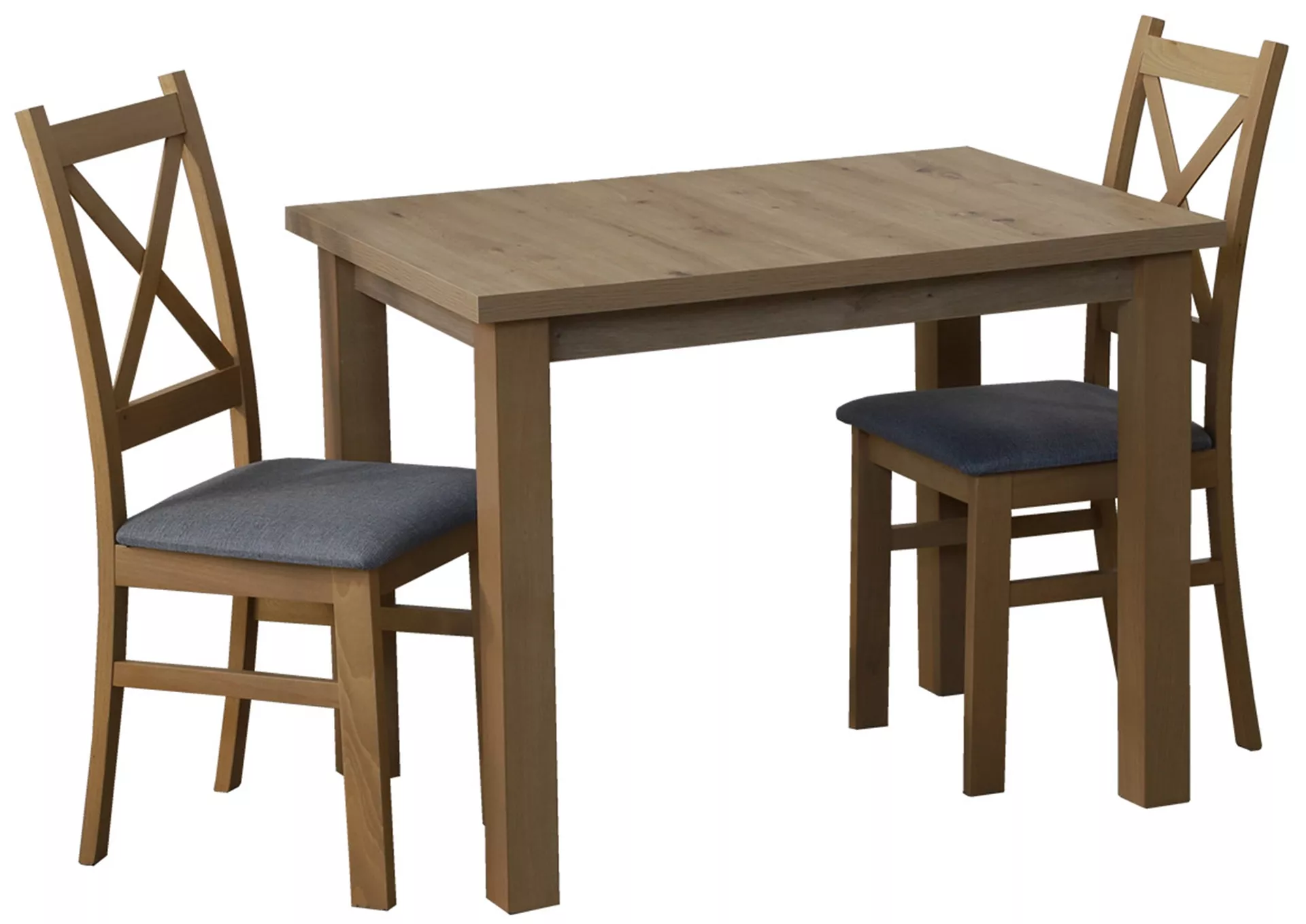 Zestaw stół 100x70 z 2 krzesłami M007-2 Dąb Artisan