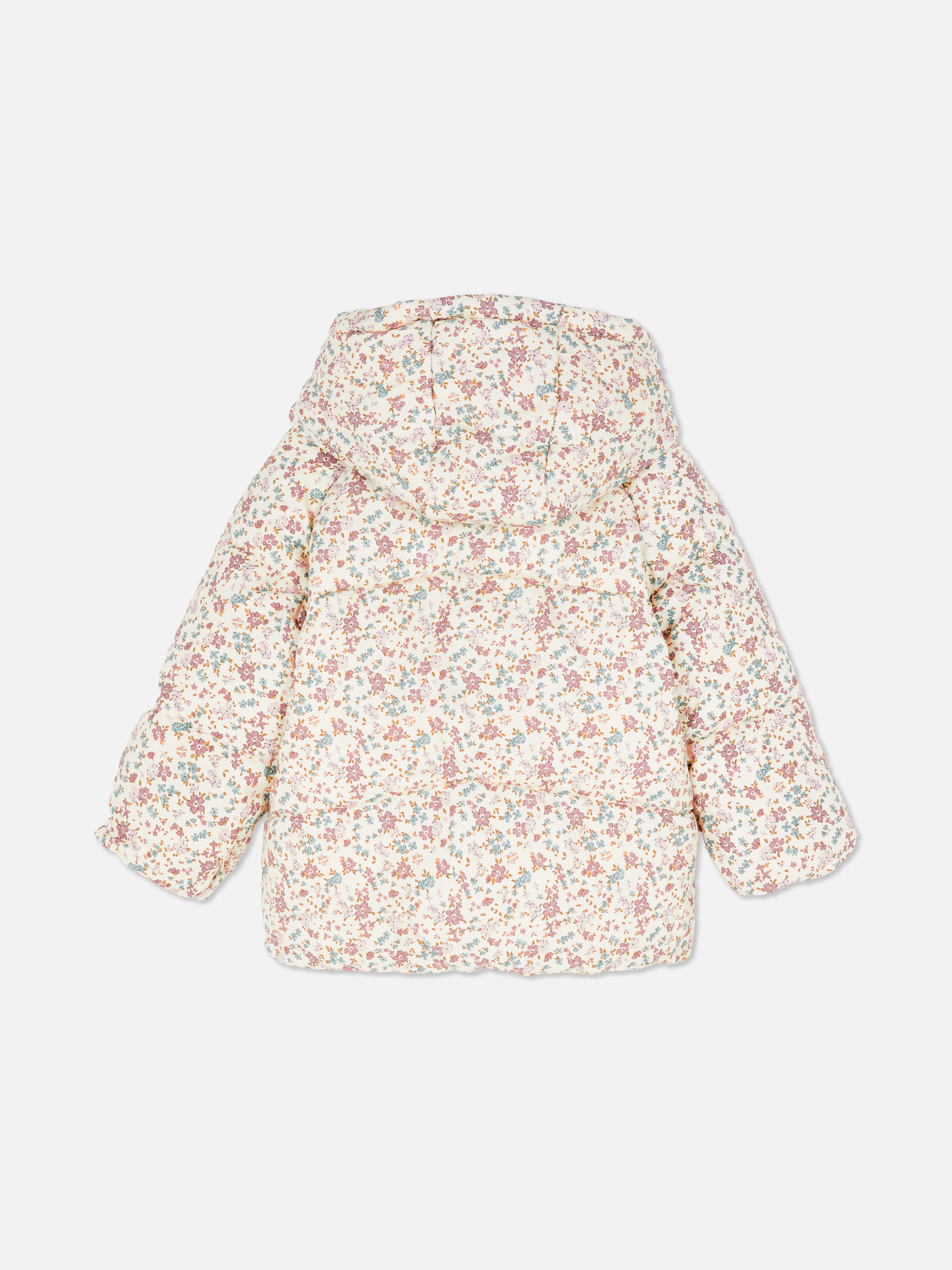 0-36mths | Ditsy Floral Zip-Up Puffer Jacket