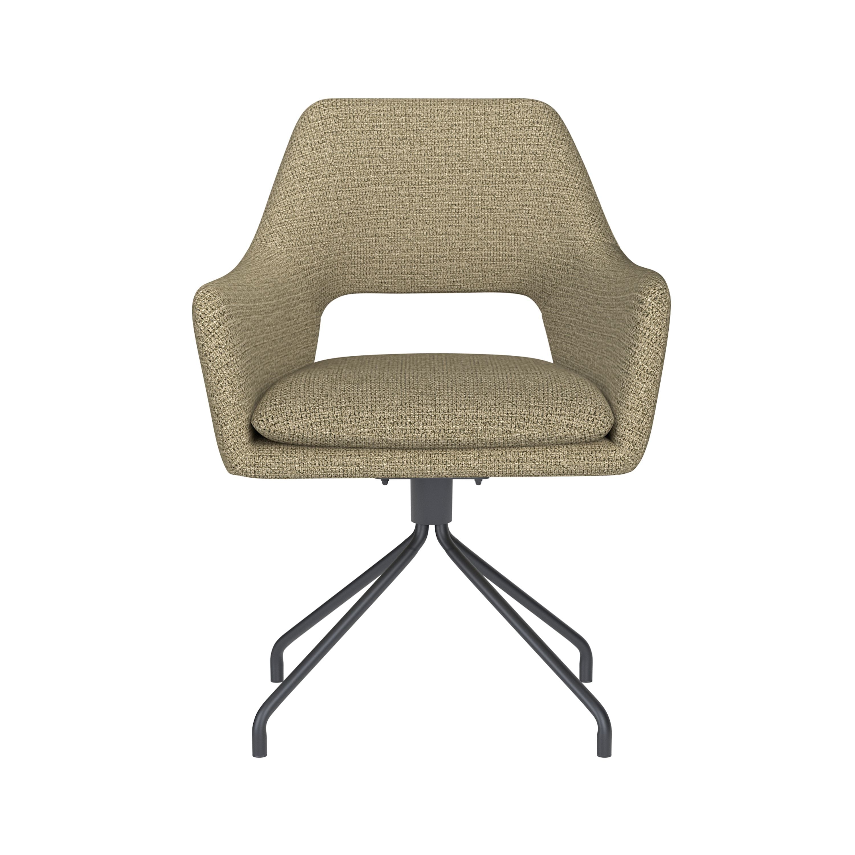 Housecraft Living Mos Eetkamerstoel Draaibaar Metaal Spider Pistache groen