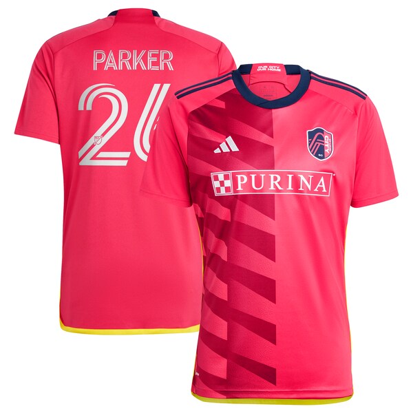 Tim Parker St. Louis City SC adidas 2024 CITY Kit Replica Jersey - Red