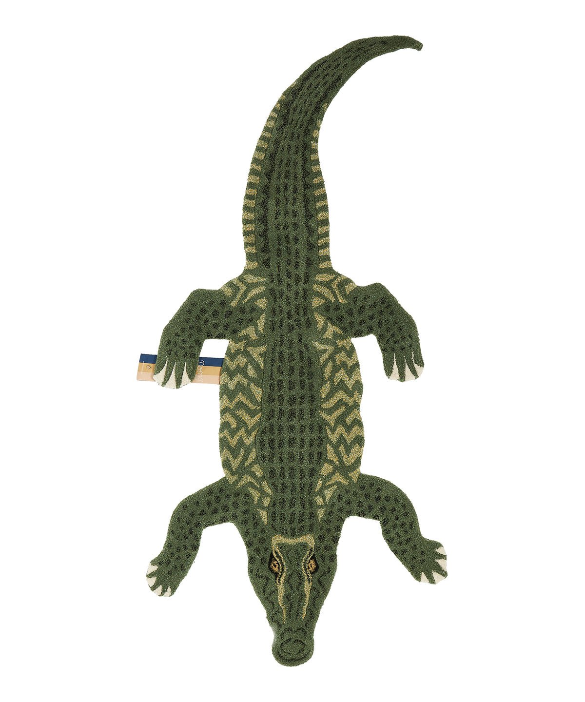 Doing Goods Coolio Krokodil Vloerkleed - Groot 202 x 89 x 2 cm - 100% wol