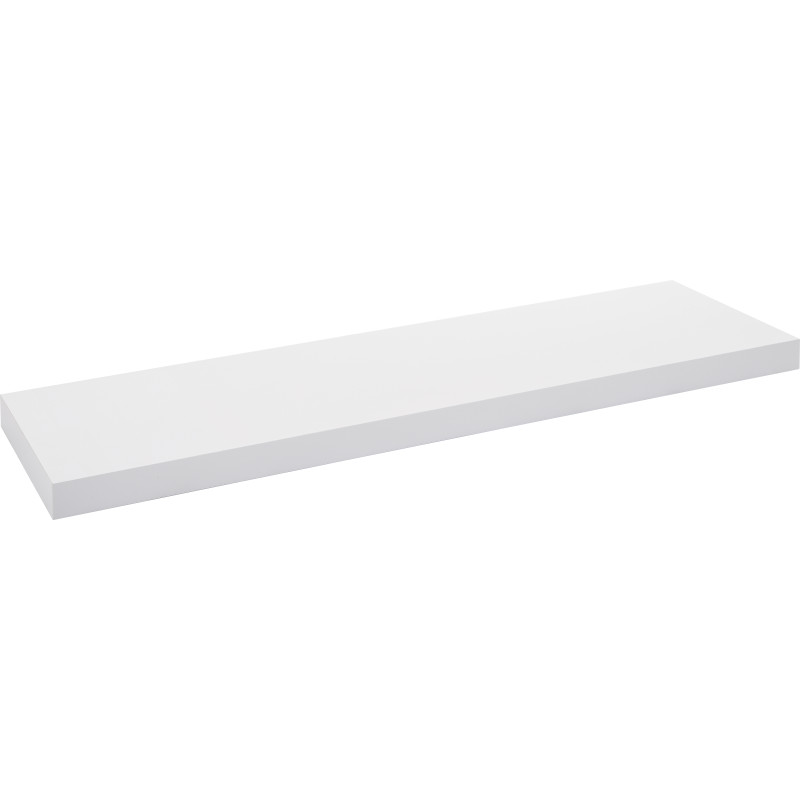 Tablette murale blanche 90 x 23,5 x 3,8 cm PRACTO HOME